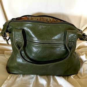 Rare Satchel. x Marco’s Polos Club Leather Tote Backpack – Green Limited Edition